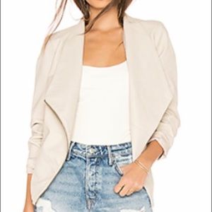 🔥BB Dakota Johanna Jacket, Faux Leather, Bone